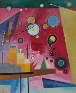 Zwaar rood - Wassily Kandinsky